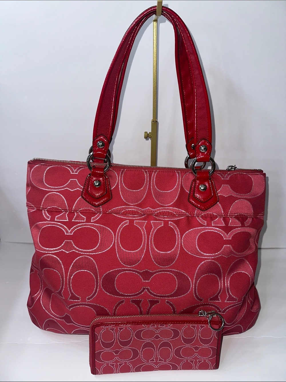 ๐ Coach Poppy Tote & Wallet Set โค๏ธ - Picture 3 of 8